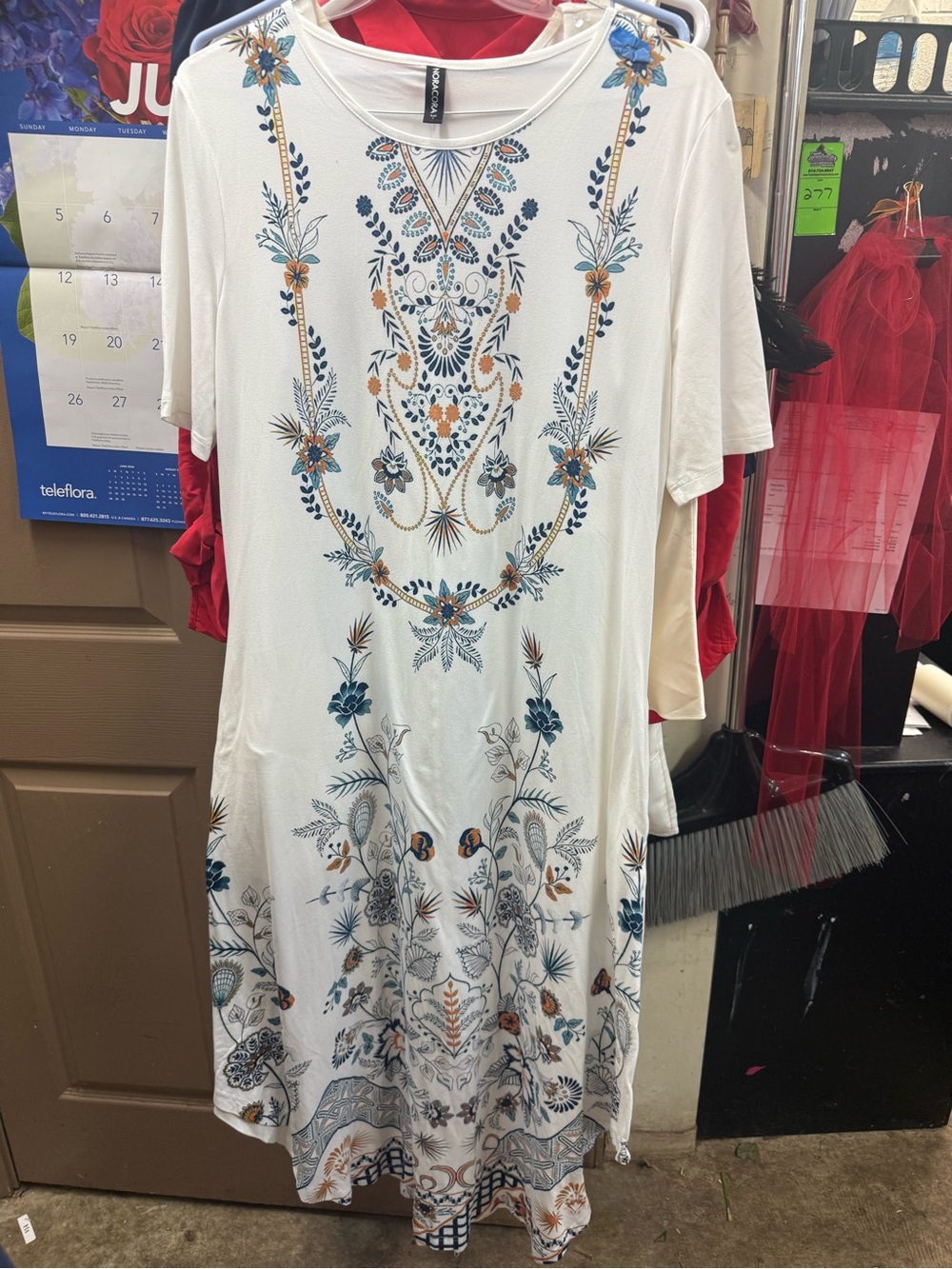 White Floral Embroidered Boho Maxi Dress